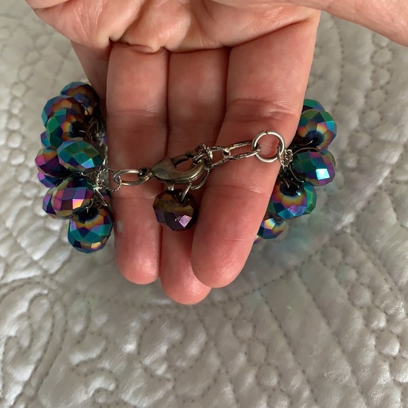 Stunning sparkling beaded cuff bracelet - Picture 4 of 9